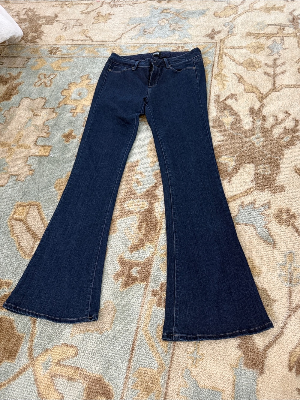 PAIGE Dark Blue Flare Jeans